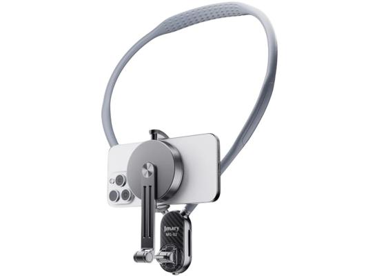 JMARY MG-02 Magsafe Neck Holder for Action Camera Mobile Phone Silicone Necklace Mount Neck Holder